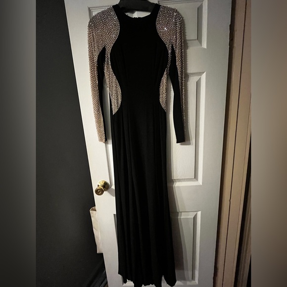 Xscape long black dress - Picture 3 of 4